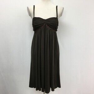 ECI New York Dress Size 6 Women's Olive Green Spaghetti Straps NWT